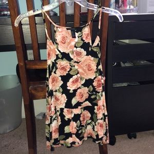 Rose print Babydoll Tank Top
